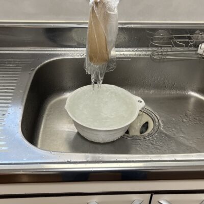 給水管洗浄作業