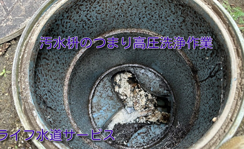 戸建て汚水のつまり油が原因