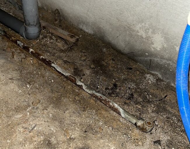 漏水調査で水漏れしている場所見つけた