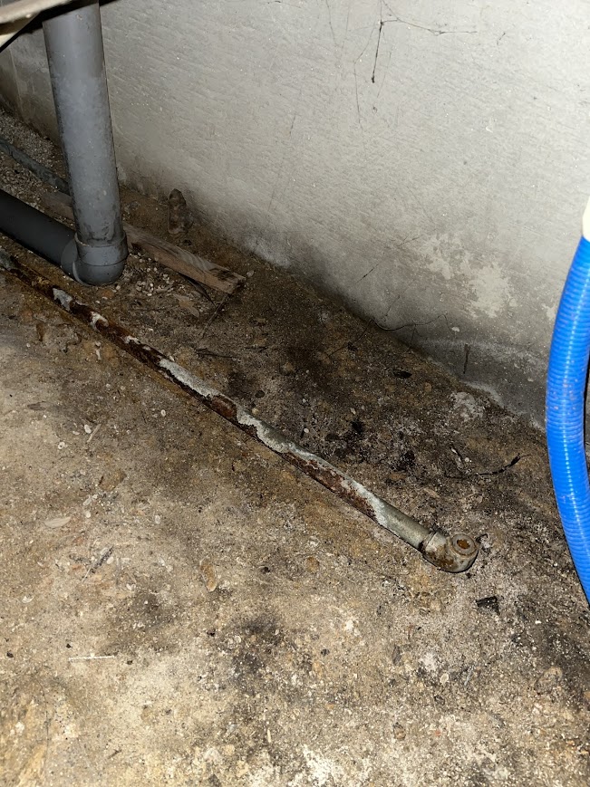 漏水調査で水漏れしている場所見つけた