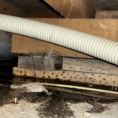 漏水調査で水漏れしている場所発見