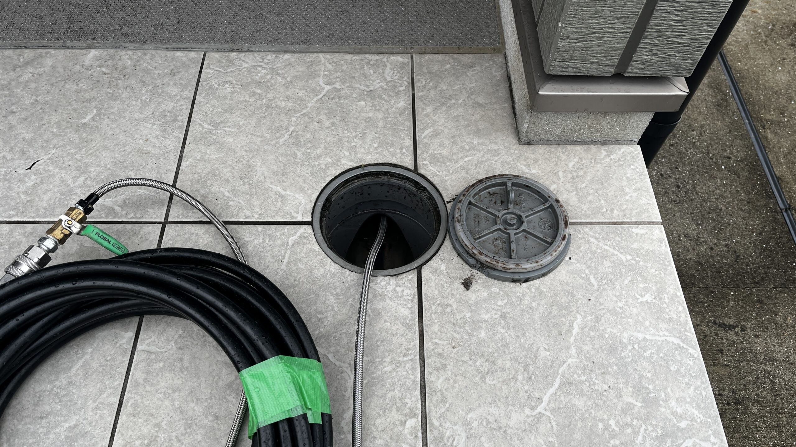 配水管の高圧洗浄