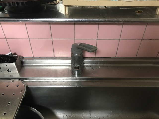 蛇口交換前 カランがない