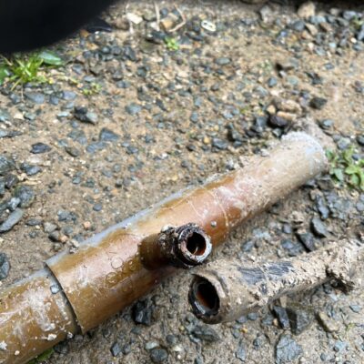 水漏れしている場所発見