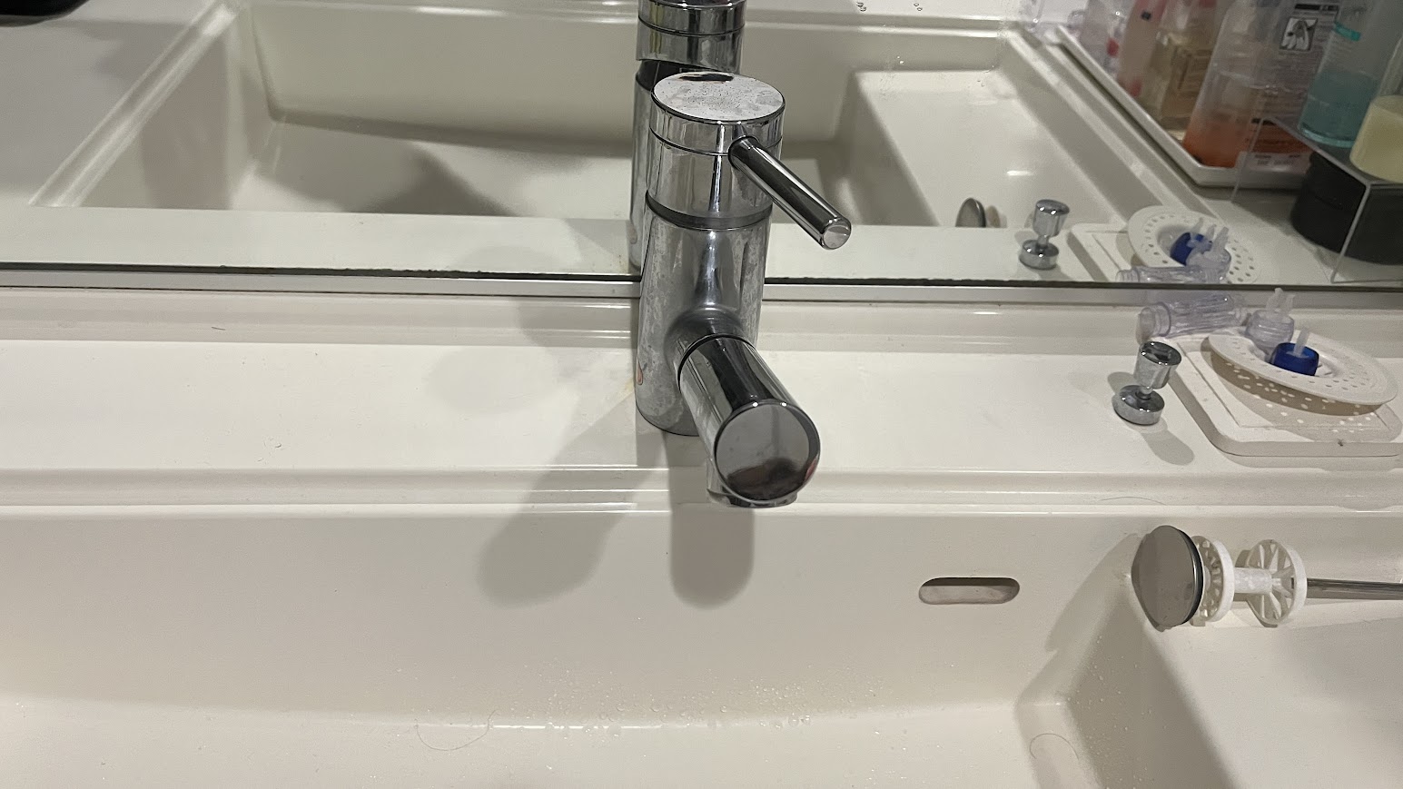蛇口の交換前