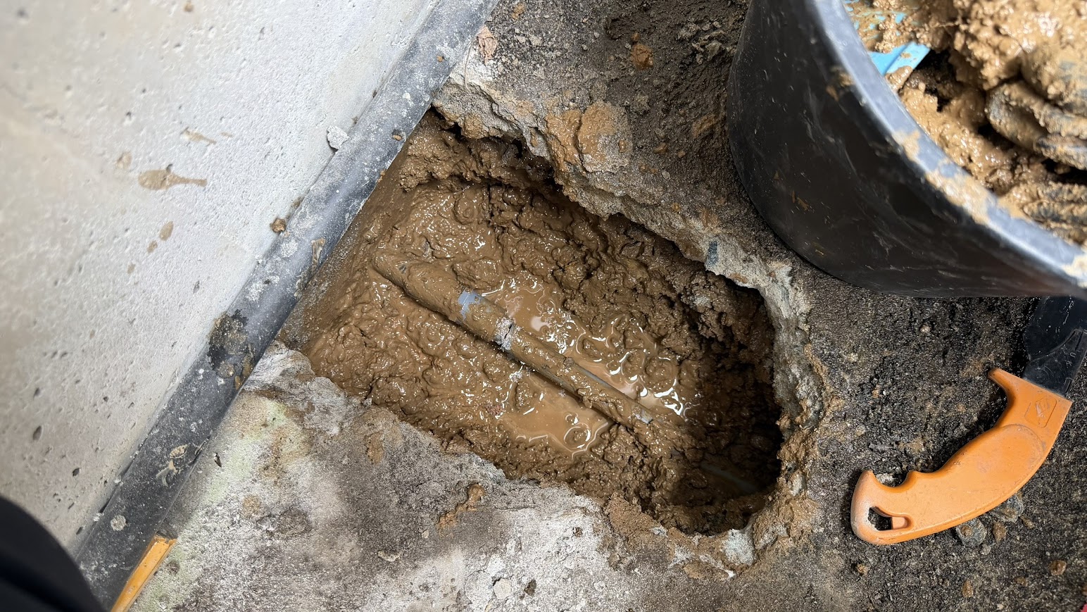 水漏れしている場所を発見