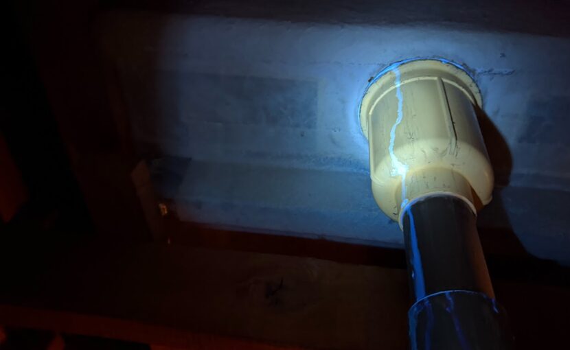 排水の水漏れ調査